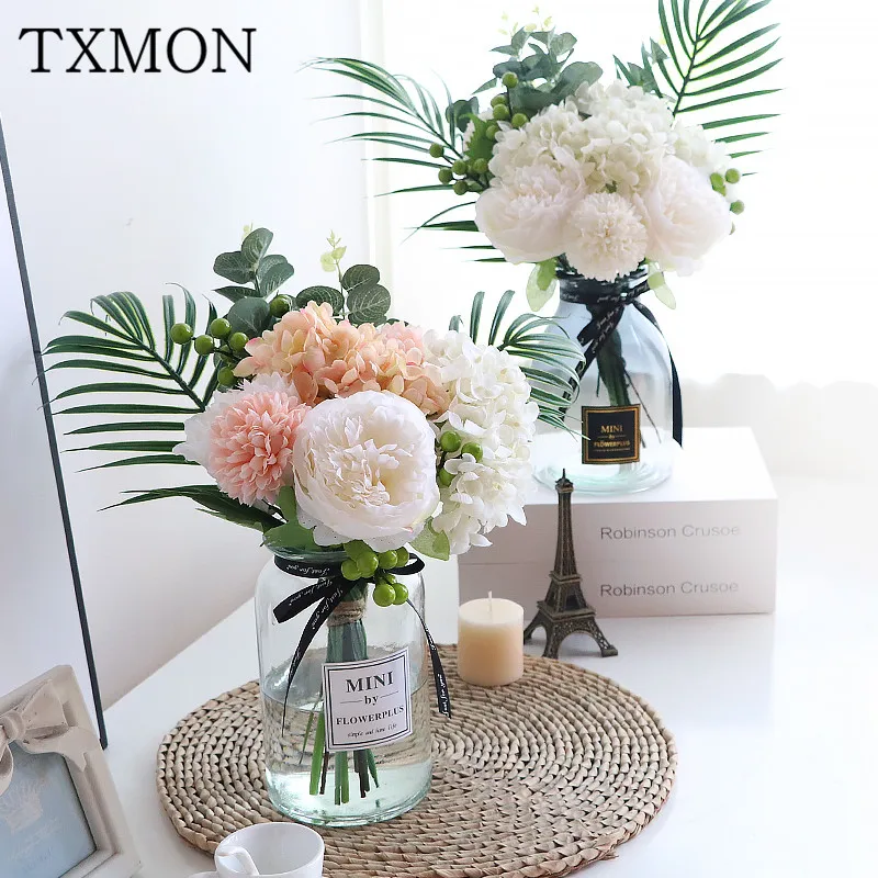 INS скандинавский пион искусственный Шелковый цветок букет для рук гостиной