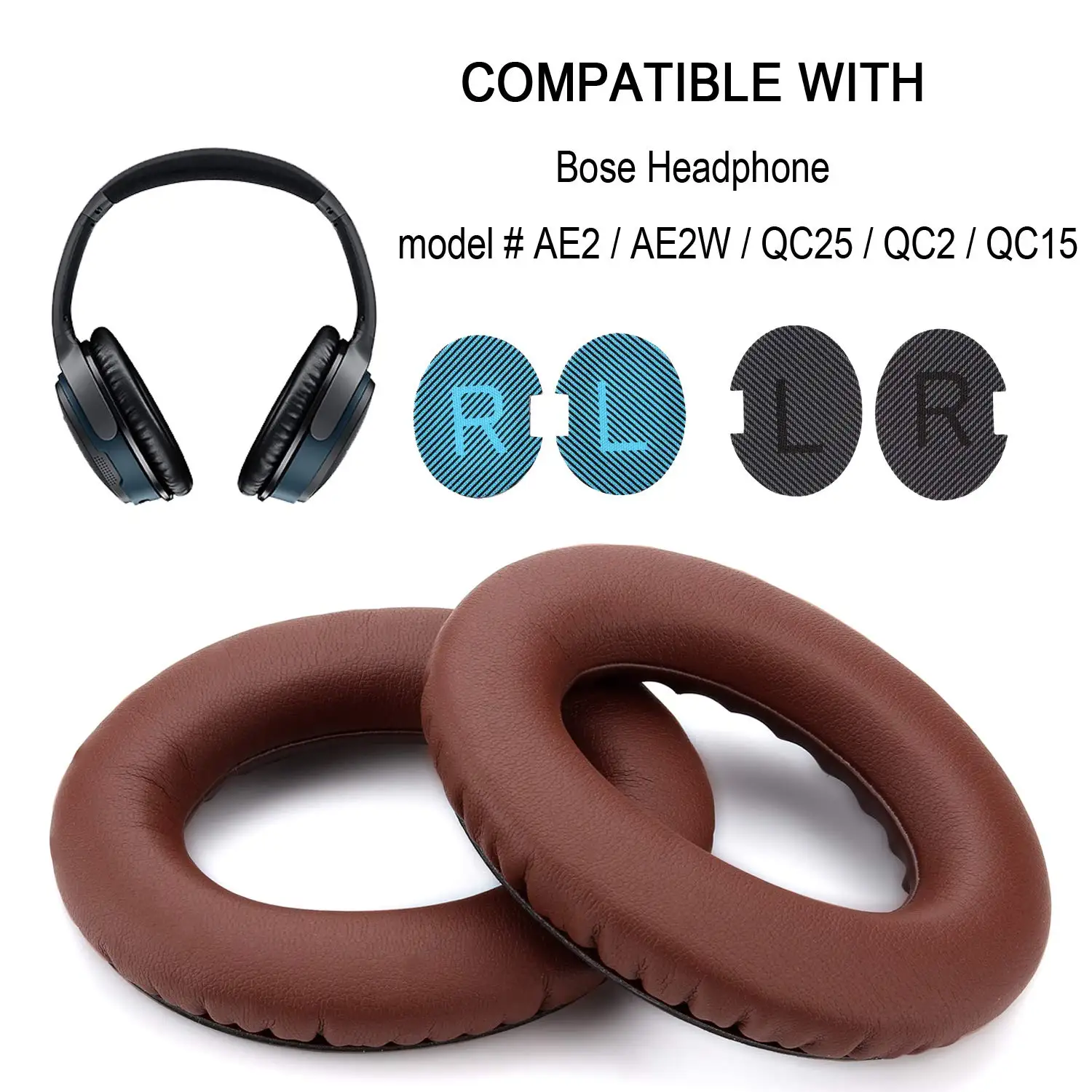 Сменный мягкий пенопласт, пенопласт для наушников амбушюр для BOSE QC2 QC25 QC35 QC15 AE2 SoundLink SoundTrue Around-Ear II AE2