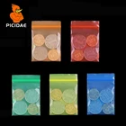 Цвет красный синий зеленый Оранжевый желтый Миниатюрный Zip-Lock Ручка Пластиковый Пакет Мешок Пищевых Бобов Ювелирные Изделия PE Самоуплотняющийся Небольшой Пакет полупрозрачный закрытие  для гостиничного кухонного