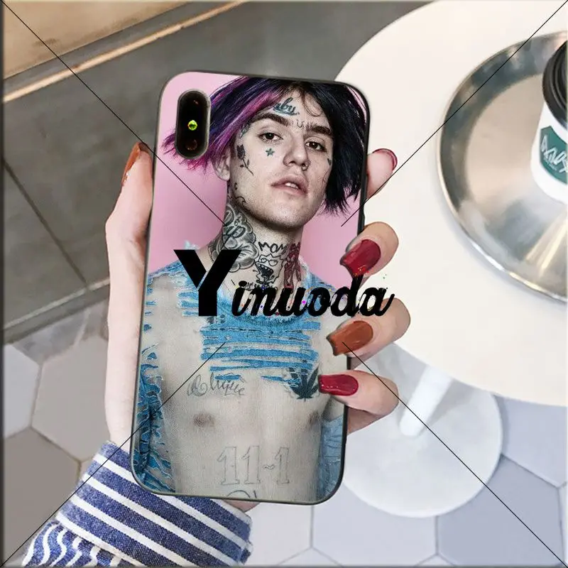 Yinuoda Lil мягкий силиконовый черный чехол для телефона iPhone X XS MAX 6 6S 7 7plus 8 8Plus 5 5S