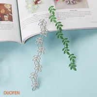 duofen metal cutting dies 070116 vine leaves border stencils dies for diy craft projects scrapbooking embossing paper album