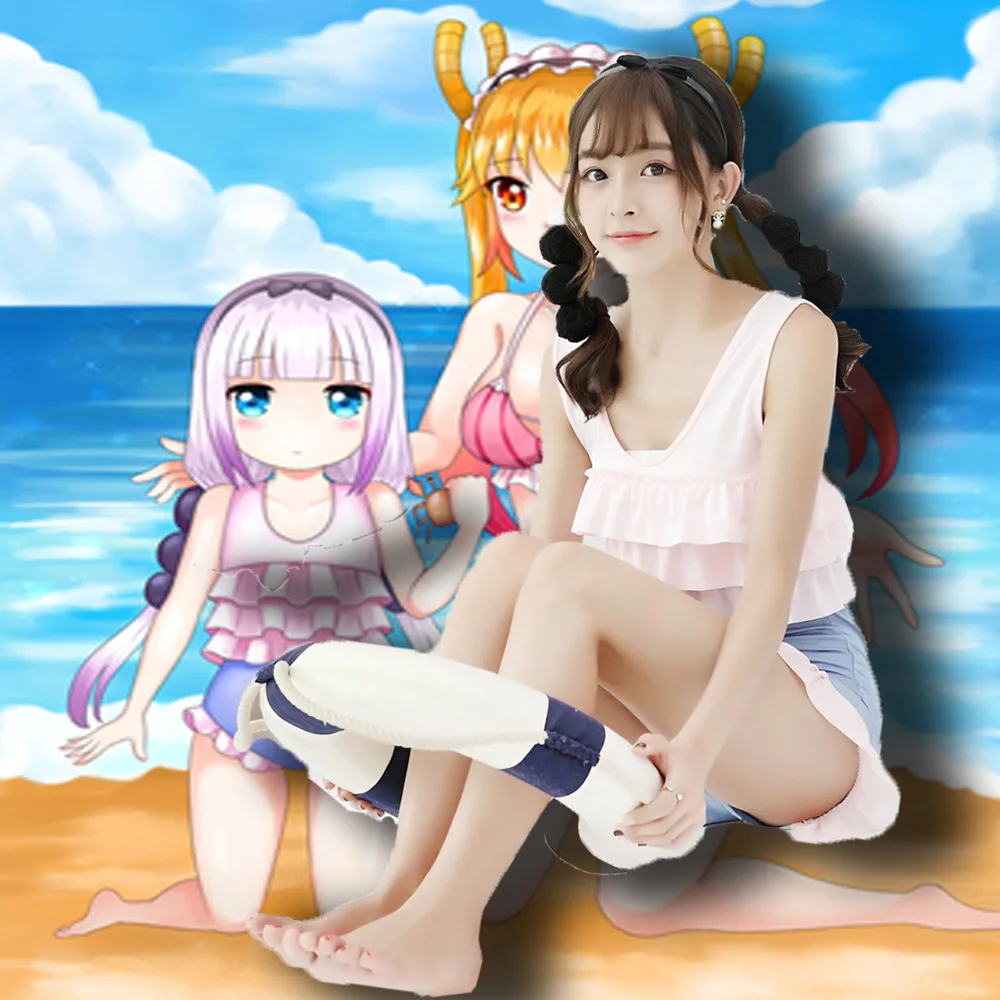 

Аниме Kobayashi-san Chi no Maid Dragon, костюмы для косплея, костюм для косплея, костюм для косплея Miss Kobayashi's Dragon Maid Kanna Kamui, униформа