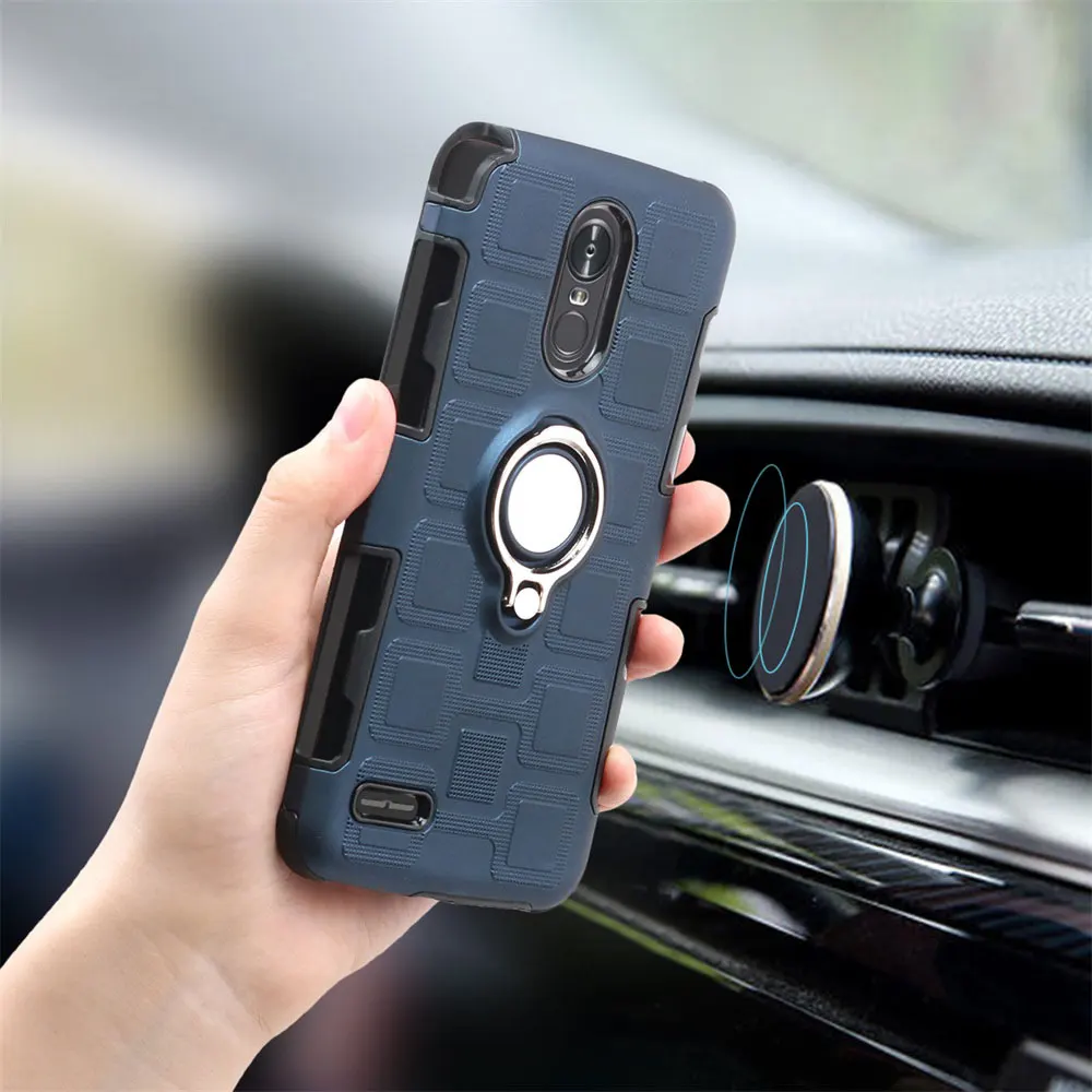 IDOOLS Case for LG K10 Pro High Quality Hard 2 in 1 PC+TPU Cover Armor Phone Bags Cases Stylus 3 Stylus3 Capa |