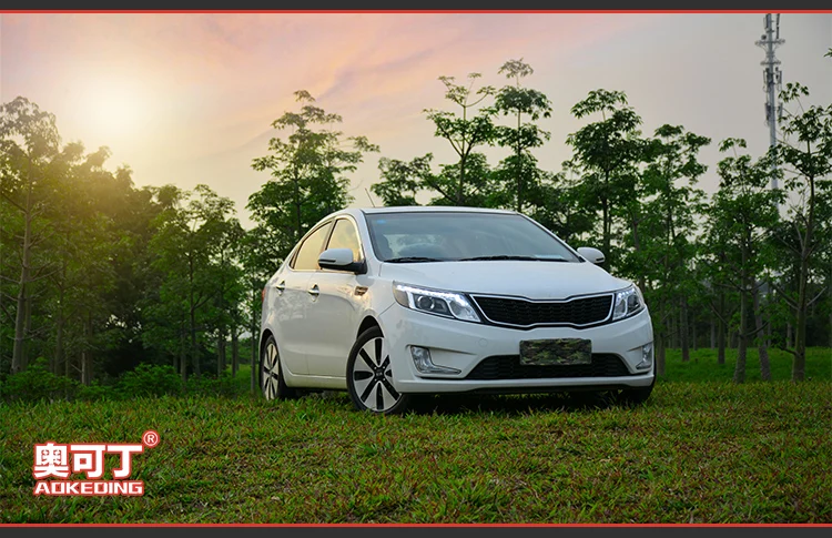 AKD автомобильный Стайлинг Головной фонарь для Kia K2 фары 2011- Rio светодиодный фонарь корейский дизайн светодиодный DRL Hid Bi Xenon автомобильные аксессуары