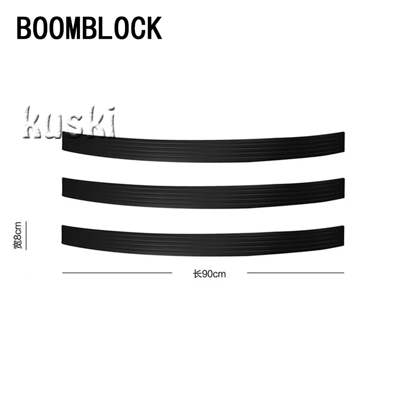 Автостайлинг BOOMBLOCK защитная накладка на заднюю дверь наклейки для VW Polo Golf 4 5 Passat