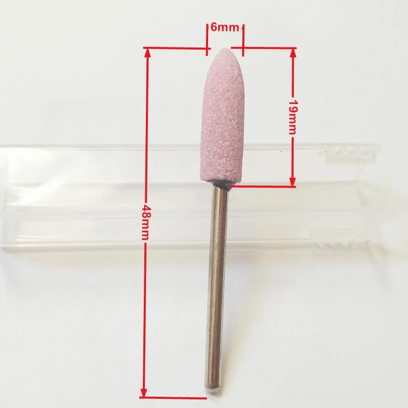 1 шт. розовая керамическая насадка фреза для ногтей электрической дрели