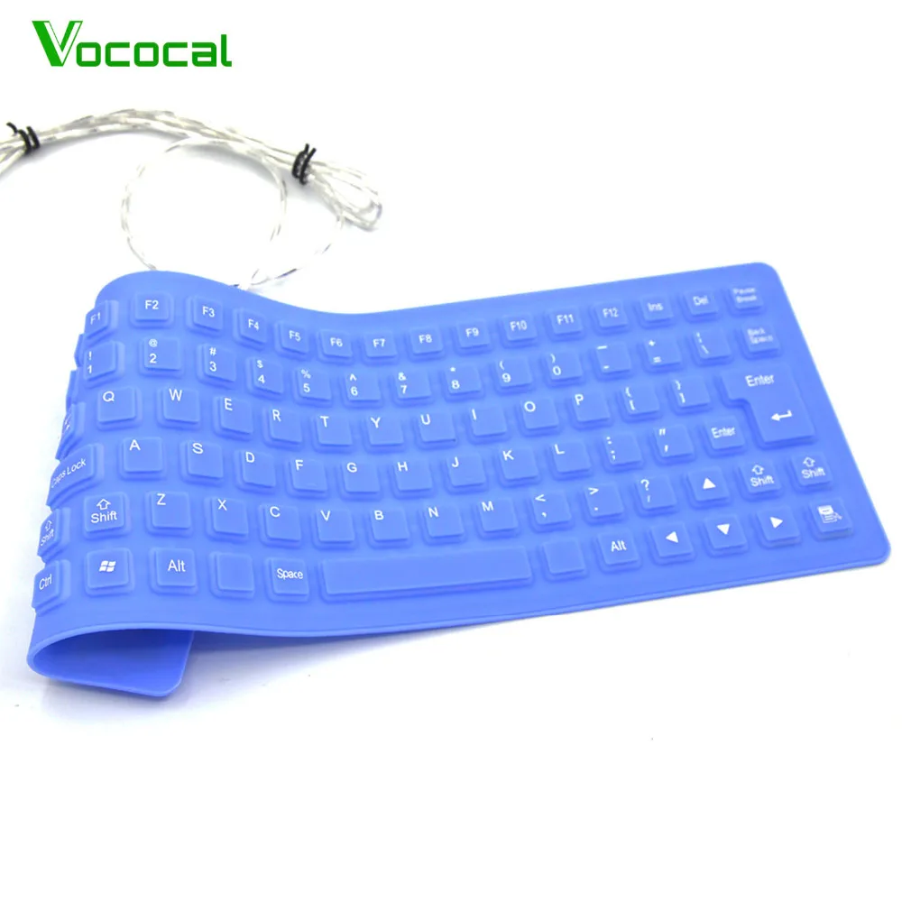 Vococal 85 клавиш USB Проводная силиконовая резиновая Водонепроницаемая портативная