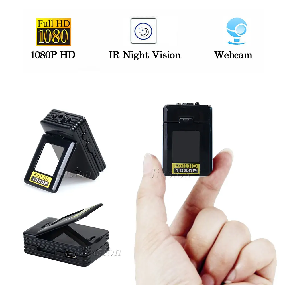Карманная мини камера 1080P HD портативная веб Micro Cam ночное видение Обнаружение