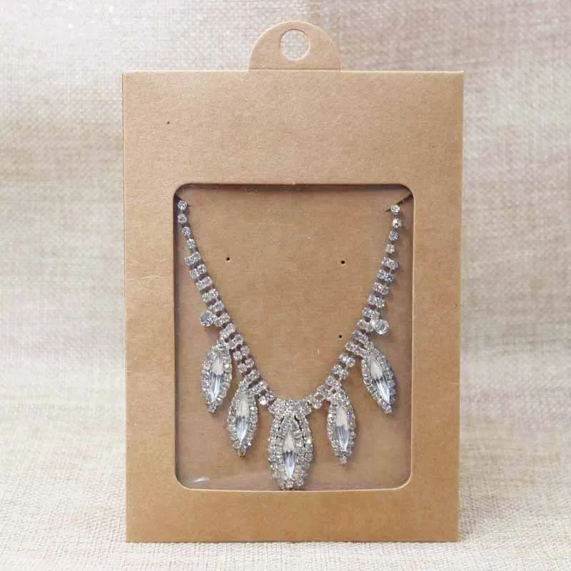 10 комплектов mutli Color necklacke кулон посылка& Подставка-дисплей окно с карты Конфета сделай сам/упаковка подарочная коробка кронштейн на окно коробка