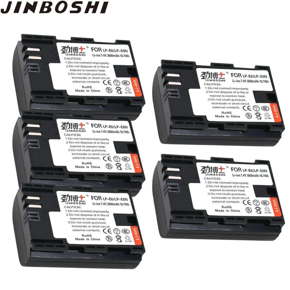 Запасная аккумуляторная батарея для Фотоаппарата Canon LPE6 EOS 5DS 5D Mark II III 6D 7D 60D 60Da 70D 80D