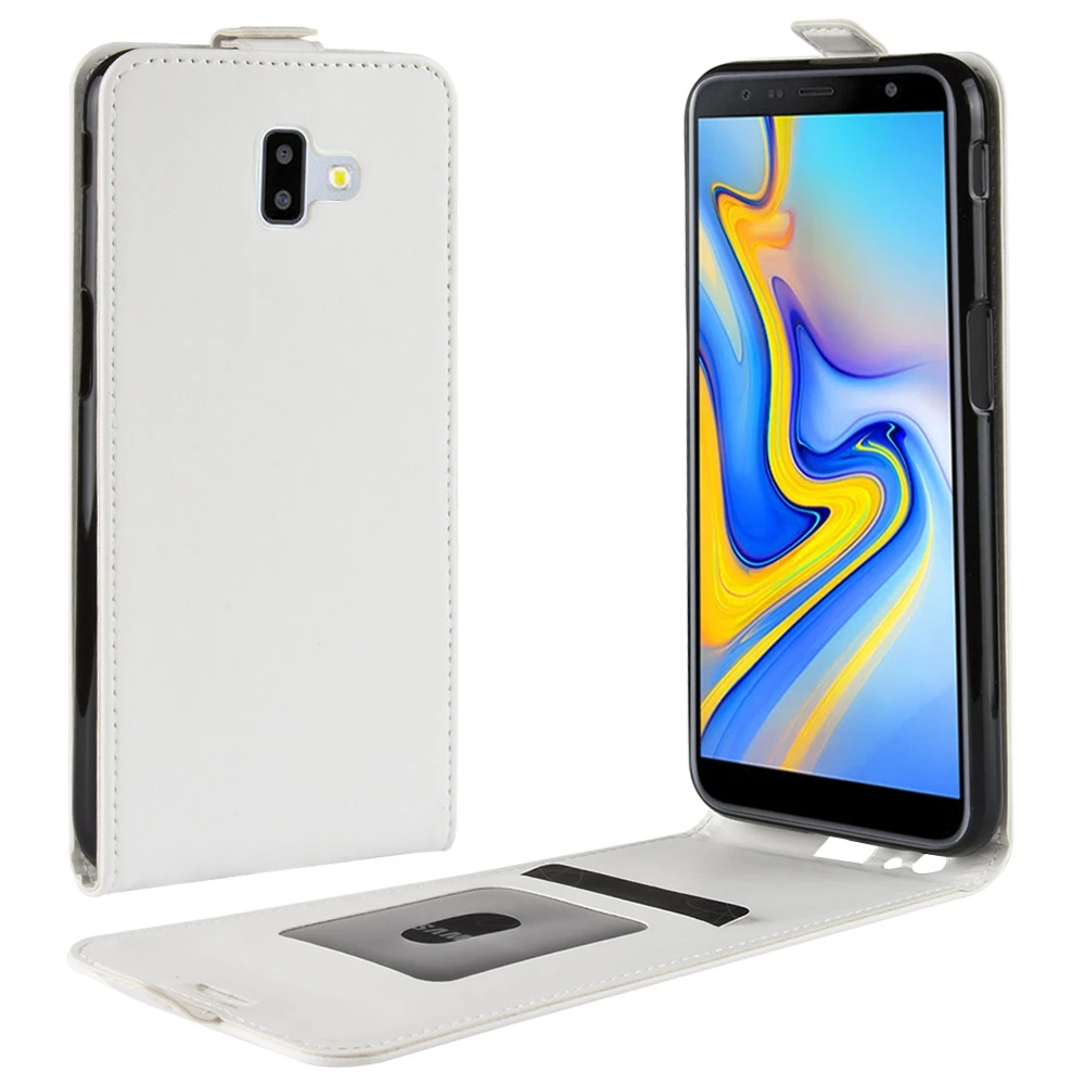 Чехол для Samsung Galaxy J6 Plus откидной из искусственной кожи чехол мобильного телефона