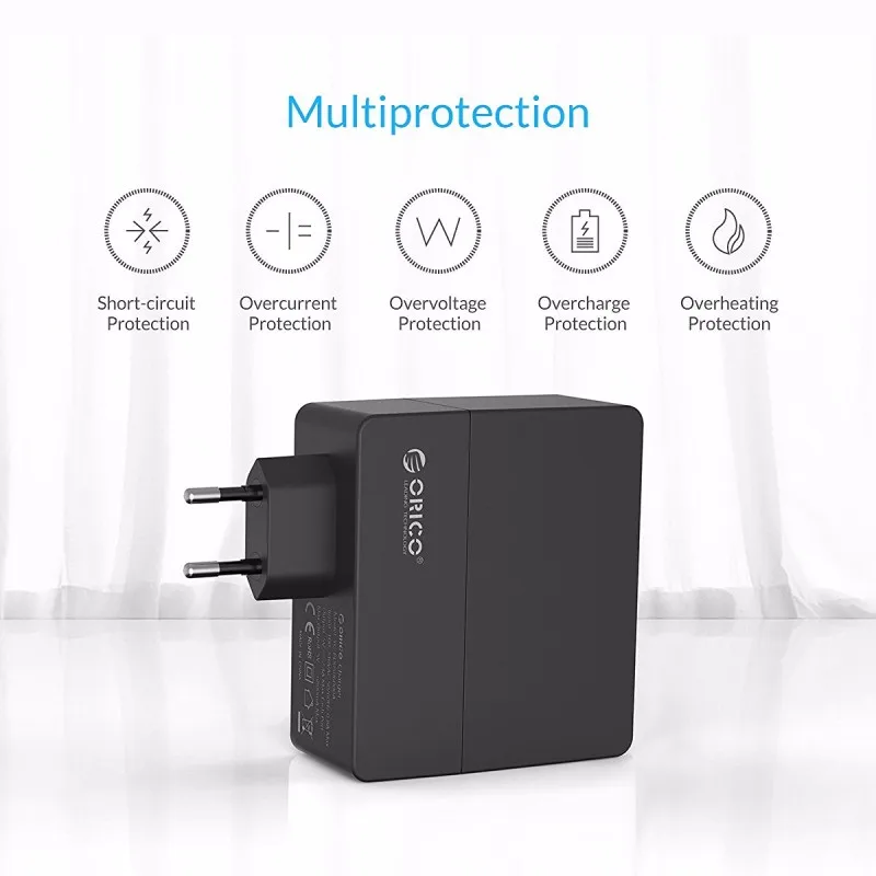 ORICO универсальное USB зарядное устройство 4-портовый 6.8A Смарт USB настенное зарядное устройство адаптер 5V2. 4A* 4 34 Вт для смартфона