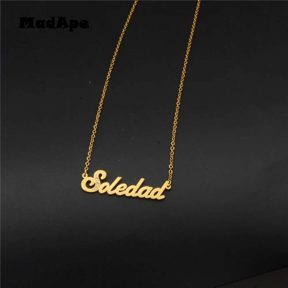 MadApe из нержавеющей стали с названием &quotSoledad&quot кулон чокер на заказ для женщин и