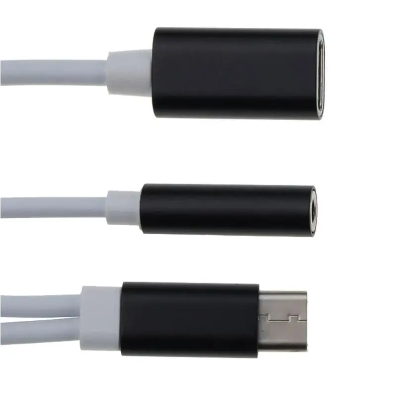 BRSUANG 2 в 1 USB Type C до 3 5 мм разъем для наушников AUX аудио кабель зарядное устройство