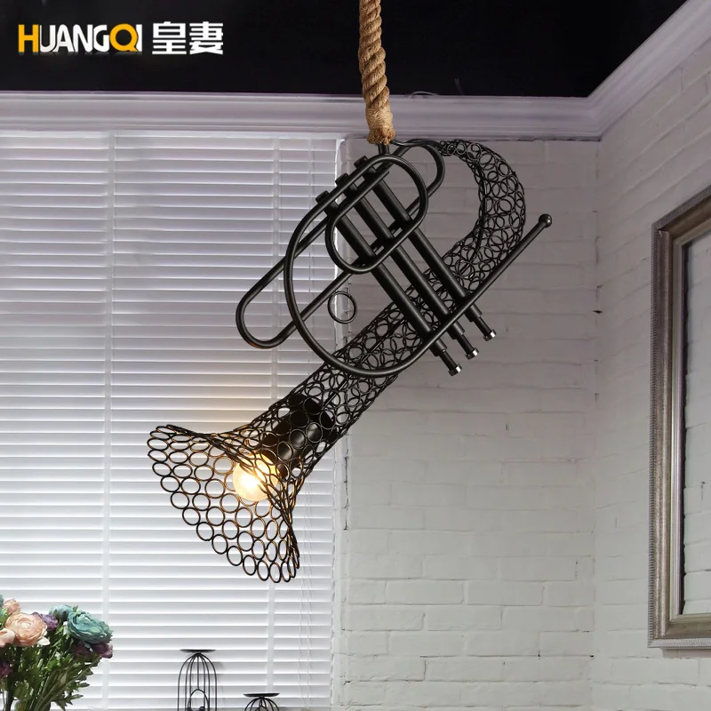 

loft industrial Vintage iron pendant light for bar restaurant Cafe lamp