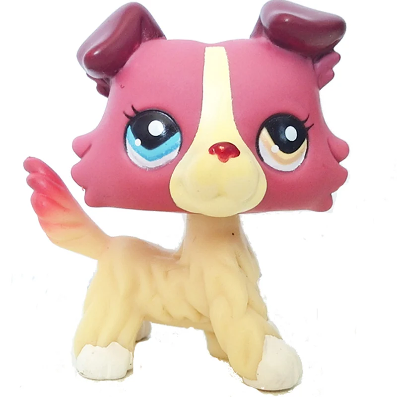 1262 Пет шоп стоячки lps pet shop лпс игрушки редкие кошечку стоячки собаки колли такса рождения Новому Году Подарок pet shop short hair cat original gift toys old rare stanchion dog collie dachshund - Цвет: 1262