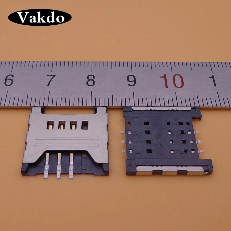 2 шт./лот оригинальный новый держатель для SIM-карты Разъем samsung I9000 S5360 I9220 N7000 i699 3520