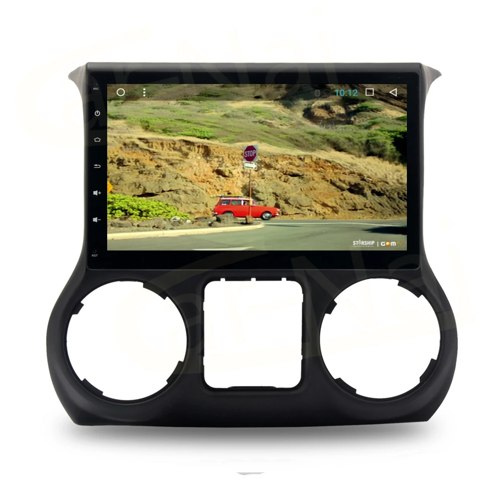 Android 7 1/8 0 Автомобильный GPS плеер Navi для Jeep Wrangler 2011 2016 Авто головное устройство без