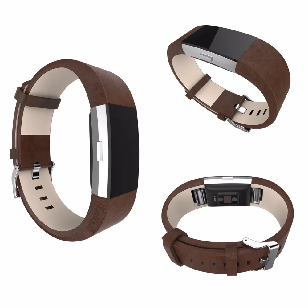 Роскошные Пояса из натуральной кожи ремешок для fitbit заряд 2 Smart Браслет заменить для fitbit заряд 2 сердечного ритма браслет заме