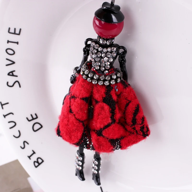 Массивное ожерелье для куклы в виде цветка подвеска французской ручной работы