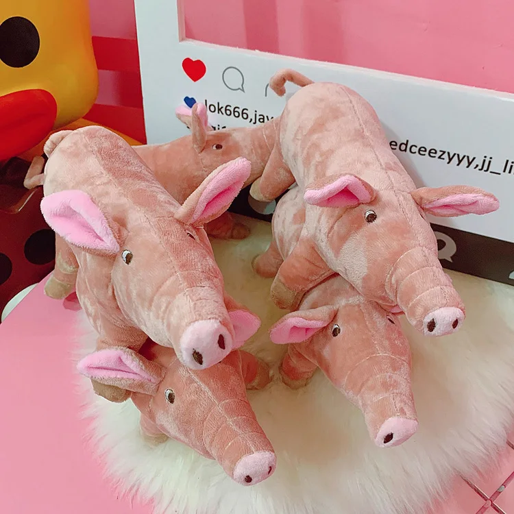 Домашние животные Собаки Кошки сопутствующие спящие маленькие игрушки милый поросенок теплый мягкий плюшевый щенок собаки Жевательная/интерактивная игрушка свинья подушка Товары для домашних животных