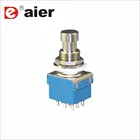 50 шт., кнопочный переключатель 3PDT, вкл., фиксация, ножная педаль, переключатель 9 контактов с паяными терминалами