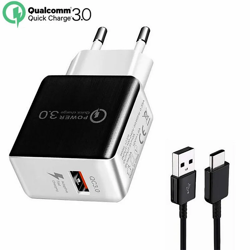 18 Вт Быстрая зарядка 3,0 зарядное устройство для мобильного телефона USB дорожное настенное зарядное устройство смарт Быстрая зарядка для iPhone X 8 7 samsung Galaxy S8 Xiaomi