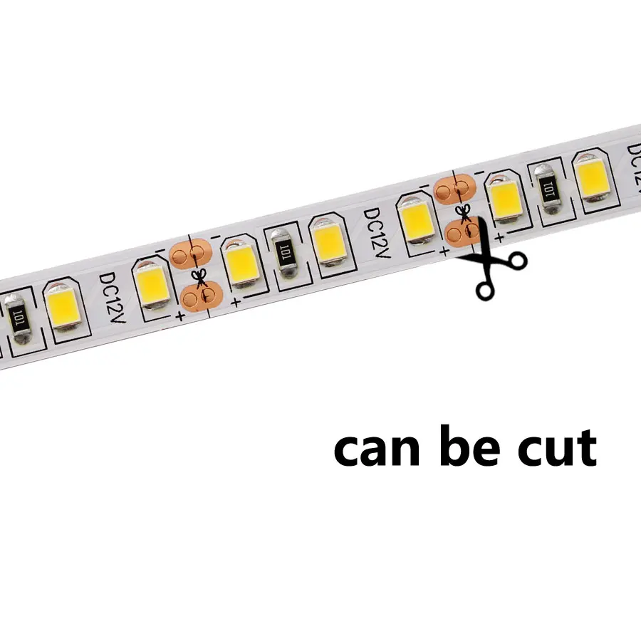 DC 12V Светодиодная лента светильник SMD 5730 белый теплый 6000K светодиодная 1 м 5