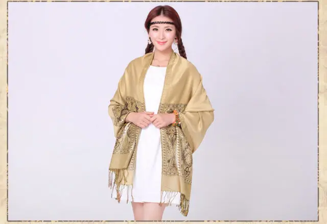 camel Модная шаль богемная бахрома Женская кашемировая пашминовая шаль шарф шаль - Цвет: camel