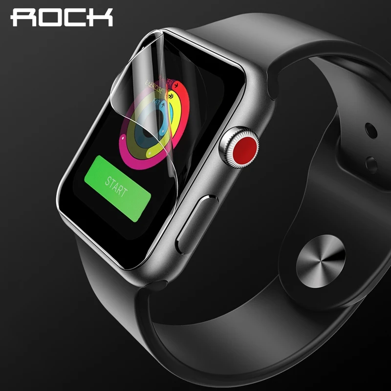 ROCK 2 шт/партия Гидрогелевая Защитная пленка с полным покрытием для Apple Watch