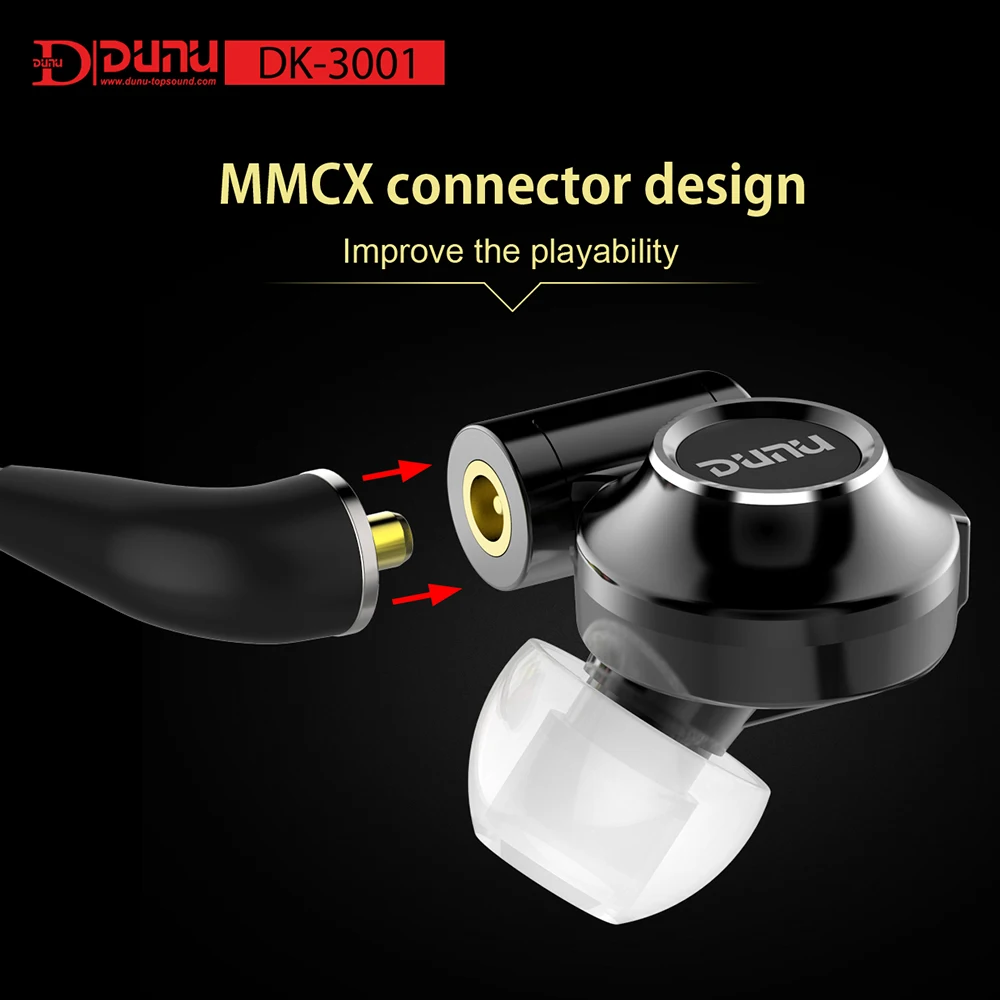 DUNU DK-3001 Hi-Res 3BA+ 1 динамический гибрид наушники HiFi наушники
