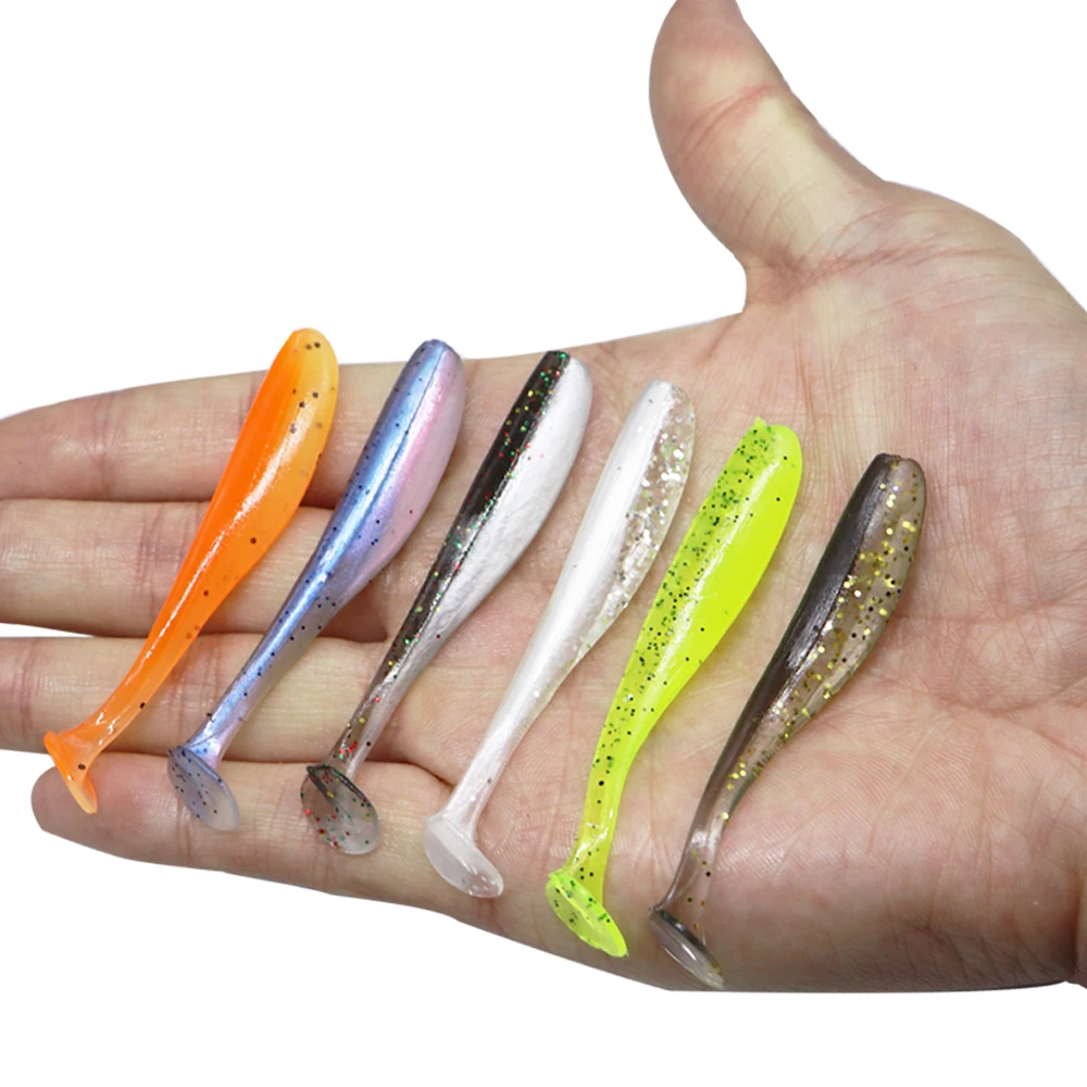 JOHNCOO Easy Shiner Мягкая приманка Shad силиконовая T Tail для рыбной ловли 65 мм/1 85 г 90 мм/4 6