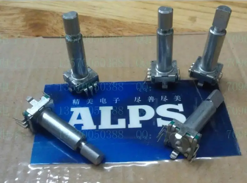 1pcs ALPS vehicle navigation volume potentiometer type EC11 encoder with switch positioning axis length 30MM | Обустройство дома