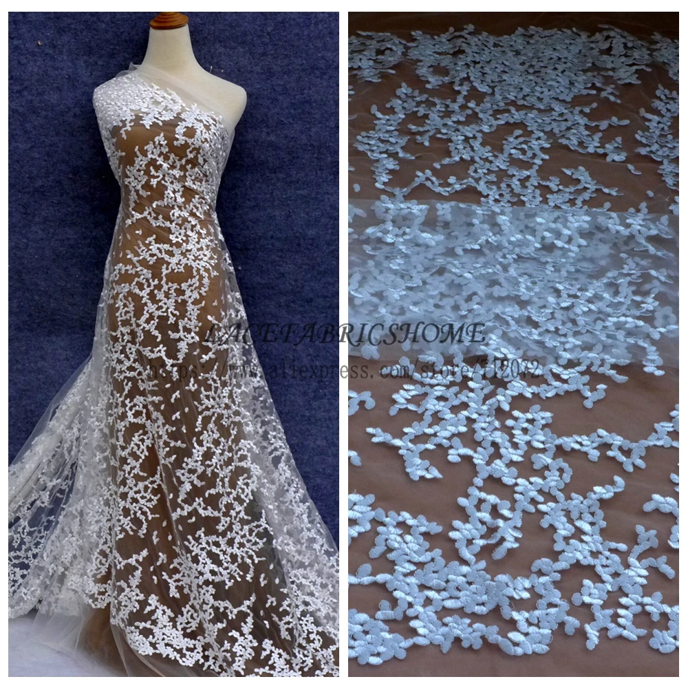 

Кружевное платье La Belleza Fshion, белое, из полиэстера, с вышивкой в сетку, для свадьбы или свадьбы