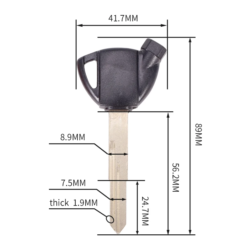 6PCS Motorcycle Blade Blank Keys Magnet anti-theft Lock Key For Suzuki AN250 AN400 AN650 GEMMA250 GEMMA400 GEMMA650 GEMMA 250 | Автомобили