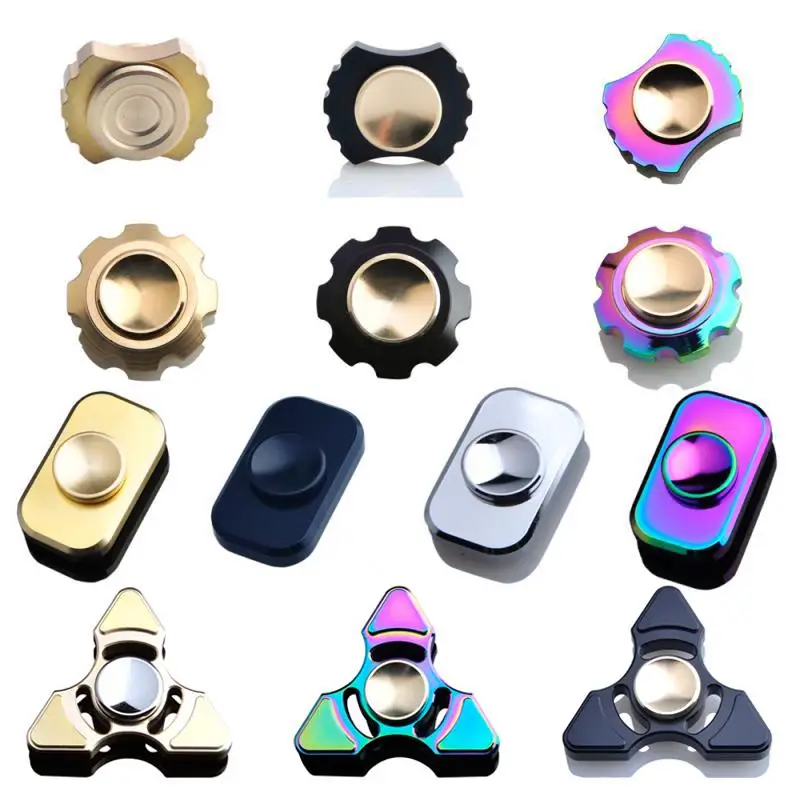 EDC Мульти стиль палец гироскопа металла материал tri Spinner аутизма и СДВГ время