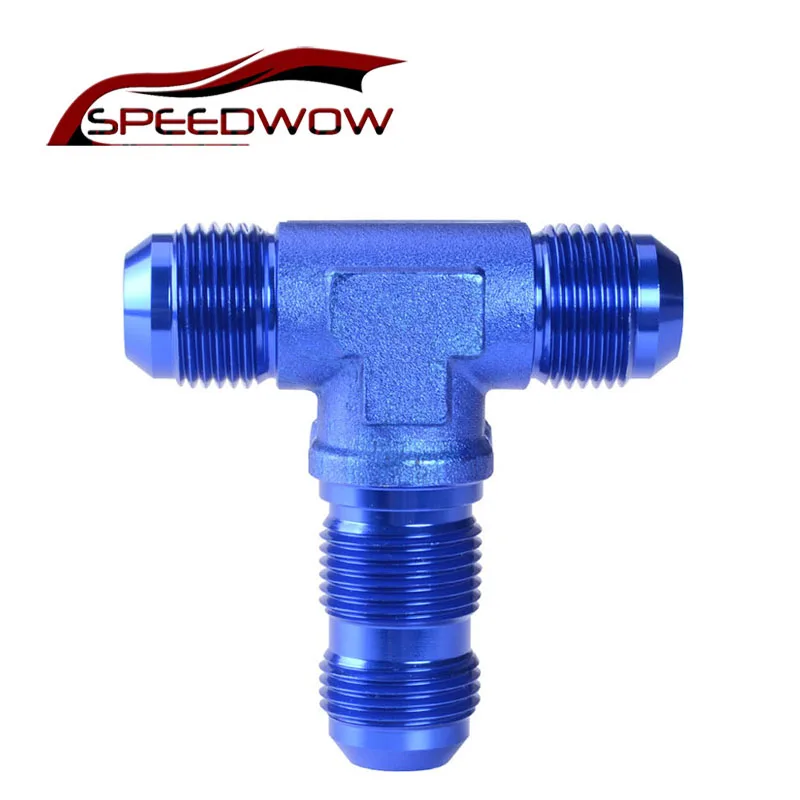SPEEDWOW высокое качество AN3/4/6/8/10/12 алюминиевый выпуклый колпачок тройник мужской