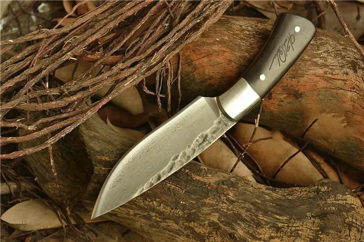 Бесплатная доставка охотничий нож из дамасской стали скандинавский ручной ковки