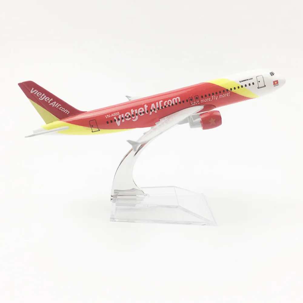 1/400 весы Airbus A320 VietJet Air Vietnam Airlines модель самолета из сплава 16 см детские игрушки