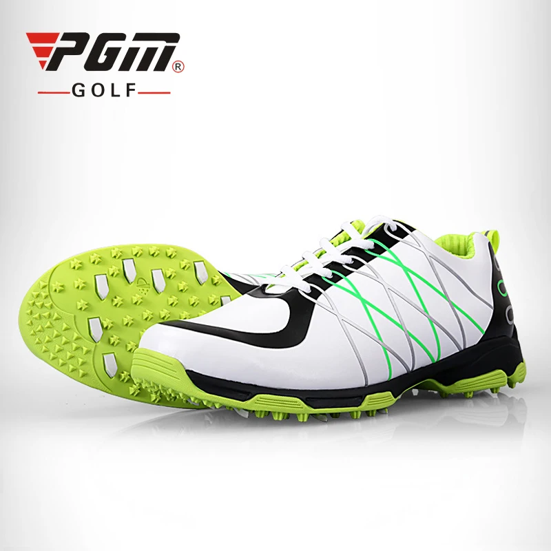 

PGM New male Anti-skid Shoe spike 3D breathable groove Patent Golf Shoes Men Ultralight Waterproof Golf Sneakers 39-45