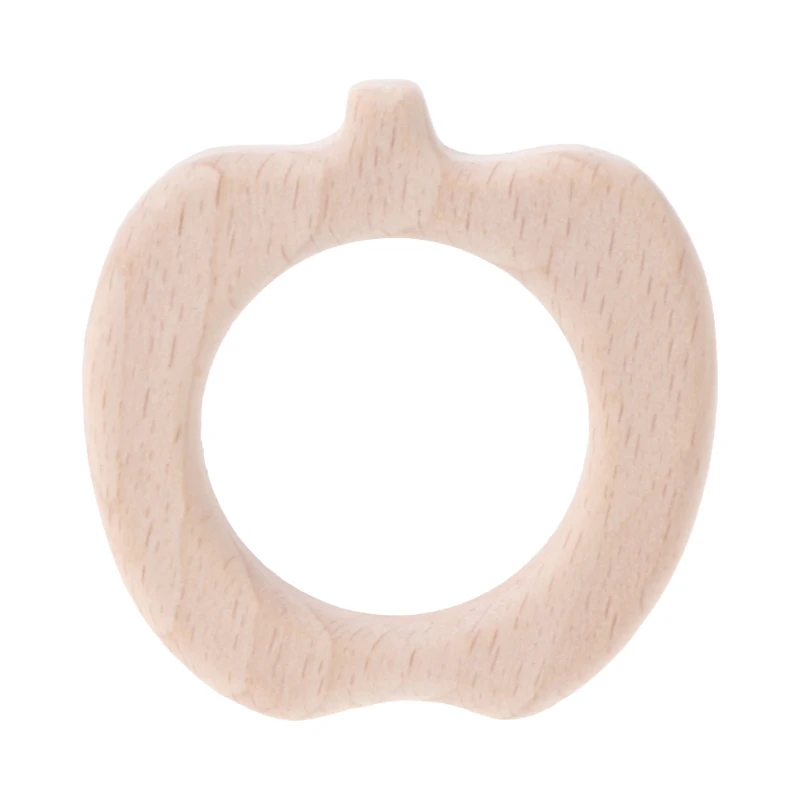 Кольцо для прорезывания зубов новорожденных в форме яблока из натурального
