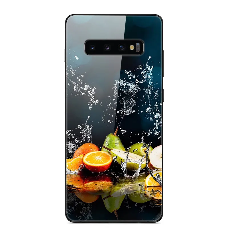 Чехол для samsung Galaxy S10 S10Plus, чехол из закаленного стекла для телефона, черный Чехол-бампер из ТПУ для samsung S10 Plus S10E S10+ s 10