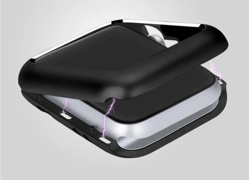 Новые Алюминий металлический каркас сплава чехол для Apple чехол для часов серии группа 4/3/2/1 38 мм 42 мм 40 мм 44 мм встроенным магнитом