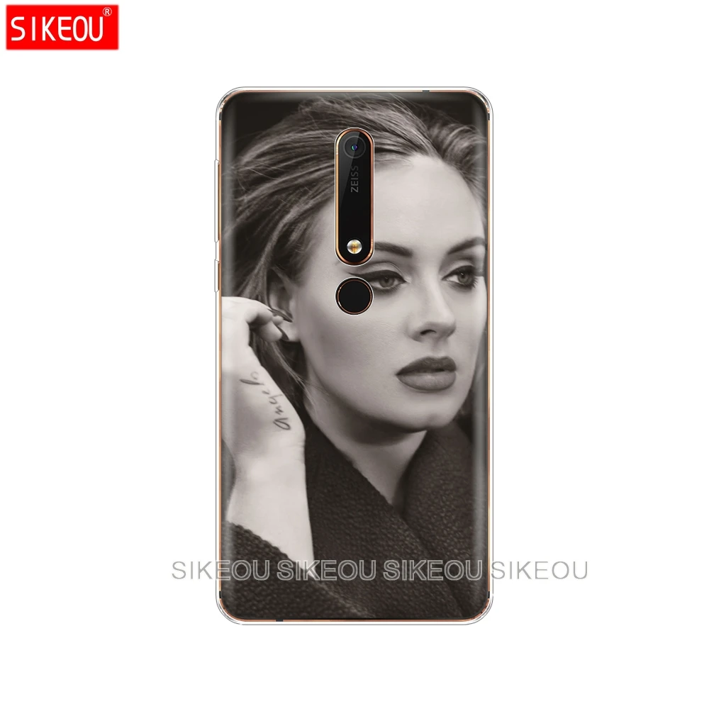 

silicone cover phone case for Nokia 5 3 6 7 PLUS 8 9 /Nokia 6.1 6 2018 Adele