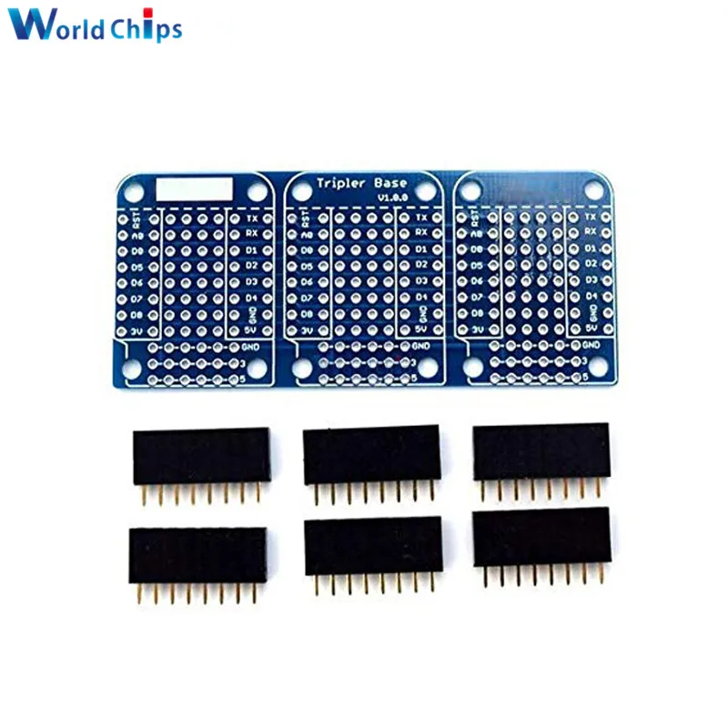 Тройной щит для Arduino совместимый с WeMos D1 Mini Dua | Электронные компоненты и