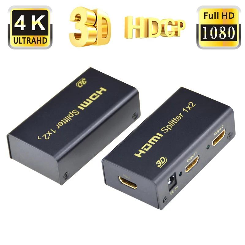 HDMI сплиттер 1X2/1X4/1X8 Ultra HD 4K Full HD 1080P сплиттер HDMI 1 в 2/4/8 выход видео сплиттер для DVD HD tv PS3 Xbox