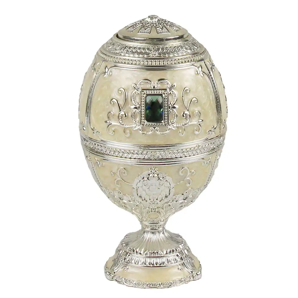 Silver Европейская живопись креативный подарок украшения зубочистка коробка замок в форме яйца зубочистка Вечерние - Цвет: Silver