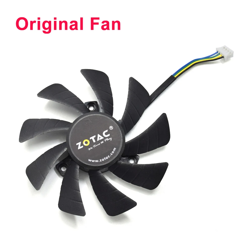 85 мм T129215SU T129215SH 4Pin GTX 1060 мини для MSI Gigabyte GTX 1060 RX 480 460 570 580 R9 290X RX 550 карты кулер вентилятор