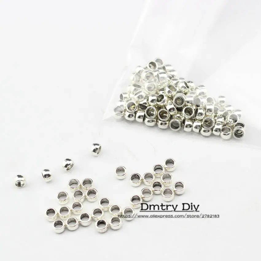 Vintage Silver 50g Dmtry 50 г/лот Античный Серебряный цинковый сплав Ручной работы Бусины-спейсеры для самостоятельного изготовления DIY браслет ожерелье аксессуары для изготовления ювелирных изделий LC0038 - Цвет: Vintage Silver 50g