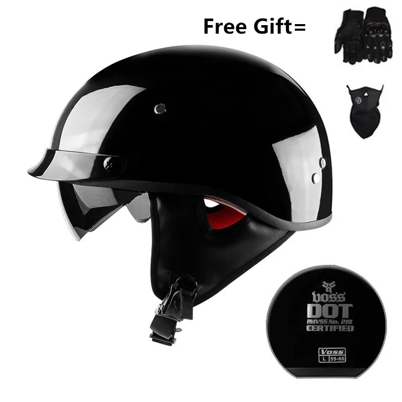 Мотоциклетный шлем Casco винтажный мотоциклетный 3/4 с открытым лицом Байкерский